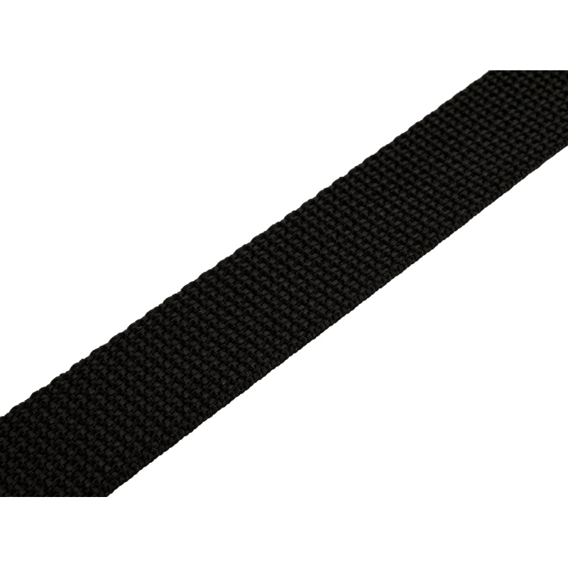 Polypropylene Webbing|Black|1 inch|1 1/2 inch|2 inch|Sample (5 Yards)|Roll (100 Yards)|Case (1000 Yards)|Case (800 Yards)