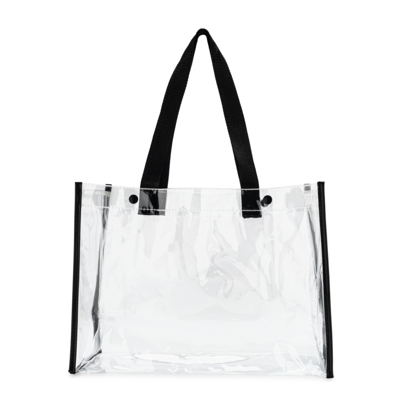 Large Clear Vinyl Tote Bag|11 inch|Sample (5 Pieces)|Bag (25 Pieces)|Case (200 Pieces)