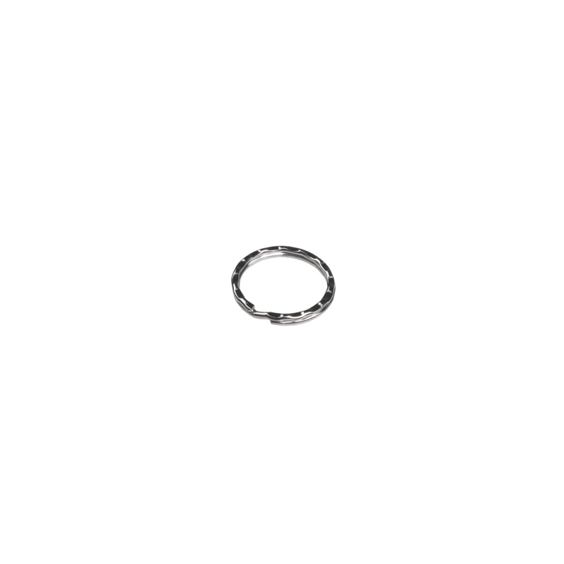 25 mm Split Rippled Key Ring|Nickel Plated|25 mm|Bag (2,000 Pieces)|Case (8,000 Pieces)