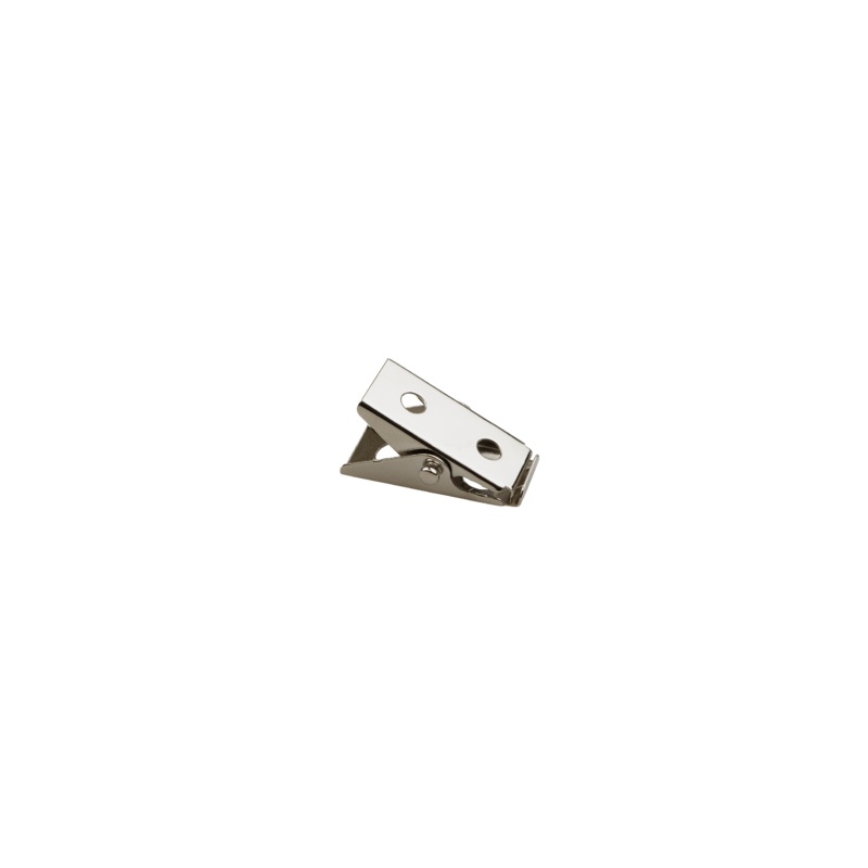 Badge Clip with 2 Top Holes|Nickel Plated|1/2 inch|Case (5,000 Pieces)