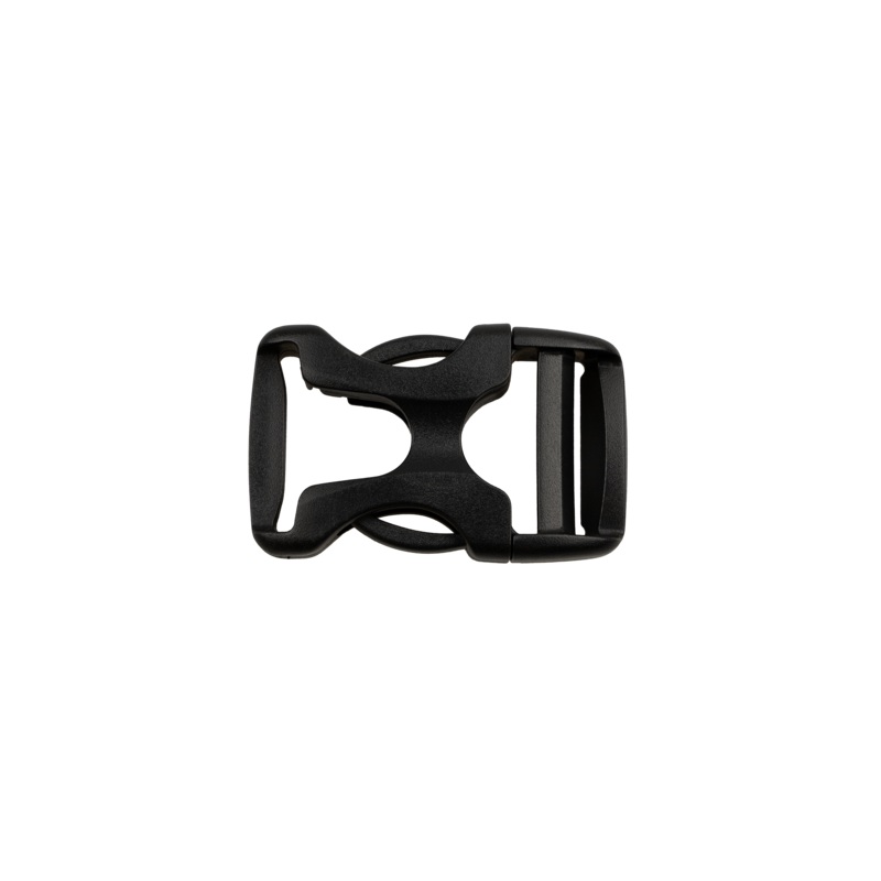 Hollow Side Release Buckle|Black|1 inch|Bag (100 Pieces)|Case (1,000 Pieces)