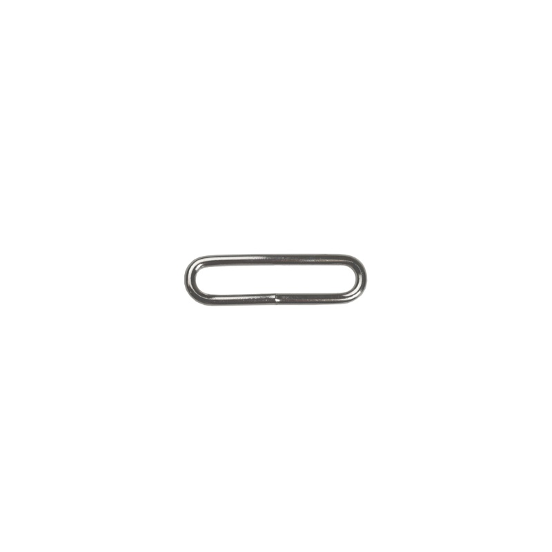 Oval Wire Form, Butt Welded|Nickel|1 1/2 inches|Bag (500 Pieces)|Case (3,000 Pieces)