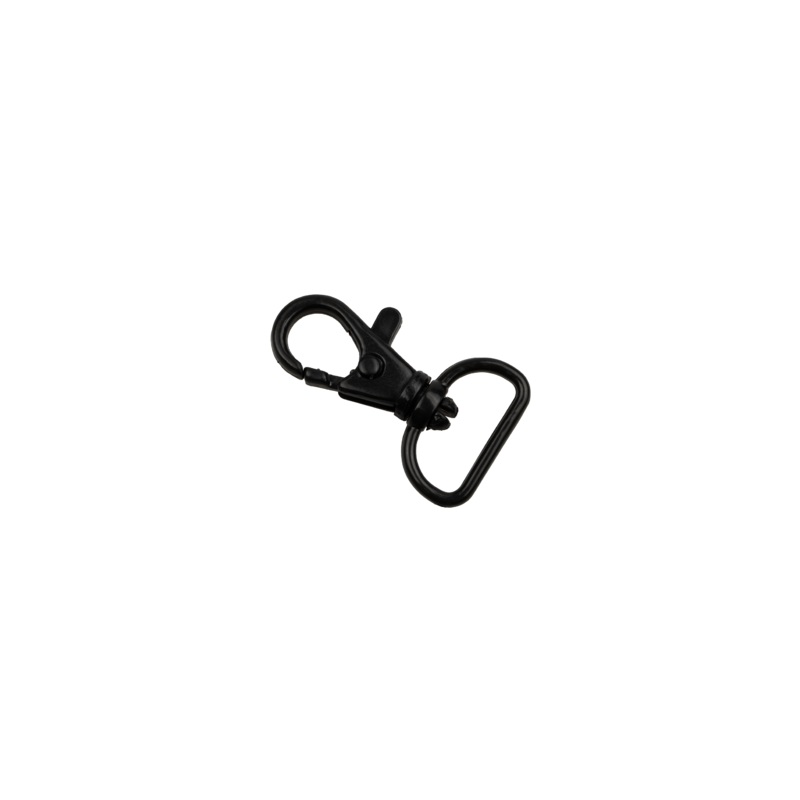 Plastic Swivel Snap Hook|Black|1/2 inch|Bag (100 Pieces)|Case (5,000 Pieces)