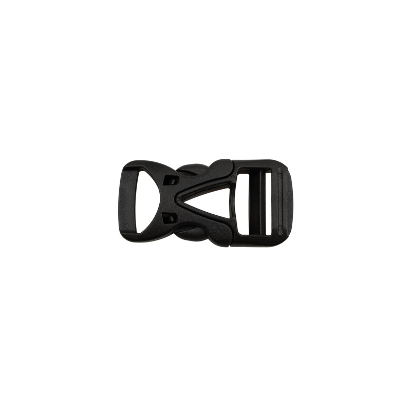 V-Detail Side Release Buckle|Black|1 inch|Bag (100 Pieces)|Case (1,000 Pieces)