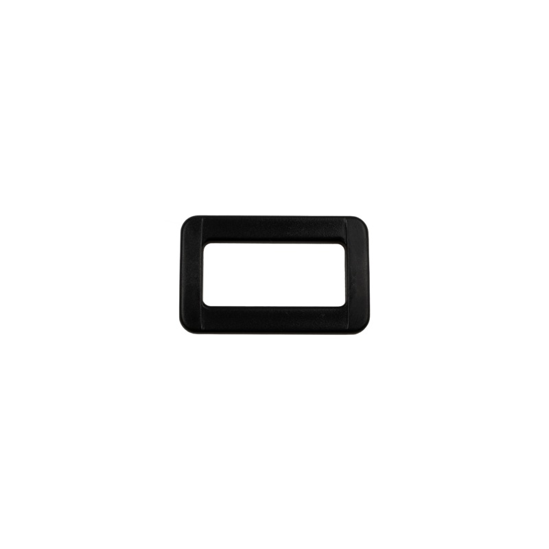 Wide Square Loop|Black|1 1/4 inches|Bag (1,000 Pieces)|Case (2,000 Pieces)