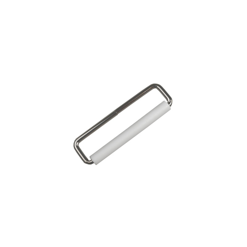 Wire Form with Roller|Nickel, White|2 x 1/2 inches|Bag (500 Pieces)|Case (2,000 Pieces)