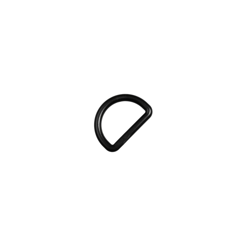 101 Plastic D-Ring|Black|1 inch|Bag (1,000 Pieces)|Case (5,000 Pieces)