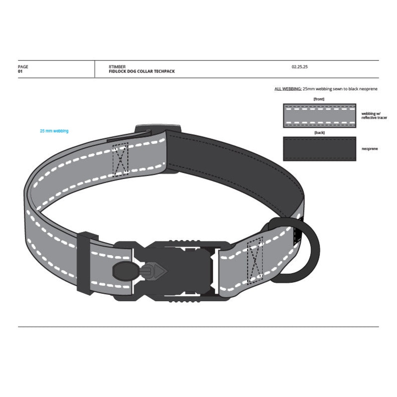 FIDLOCK V-BUCKLE 25 Dog Collar Tech Pack Vector Assets Download (Digital Download)