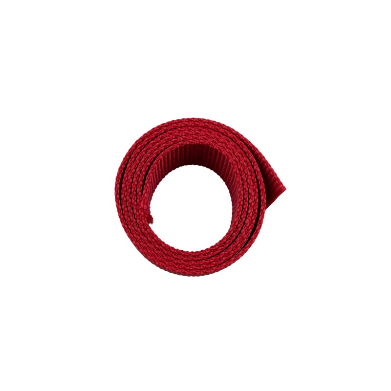 Heavy Polypropylene Webbing|Scarlet Red|1 1/2 inches|Case (100 Yards)