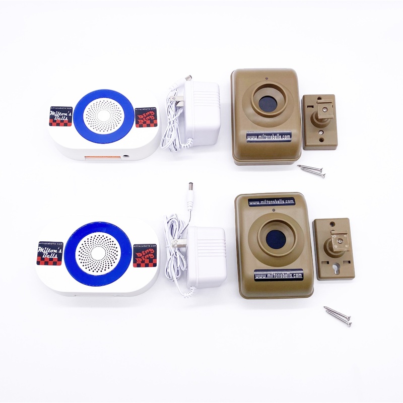 Driveway Motion Sensor Alarm Kit  Dual Wireless Detectors with Adjustable Sensitivity and Customizable Chimes