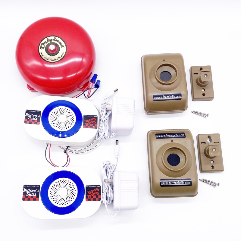 Driveway Motion Sensor Alarm Kit  Wireless Detection with Customizable Chimes and Original Bell for Industrial & Residential Use