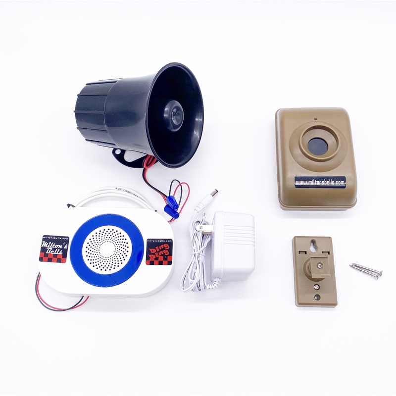 Driveway Motion Sensor Alarm Kit  Wireless Detection with Receiver Chime and Loud Siren for Vehicle and Pedestrian Monitoring