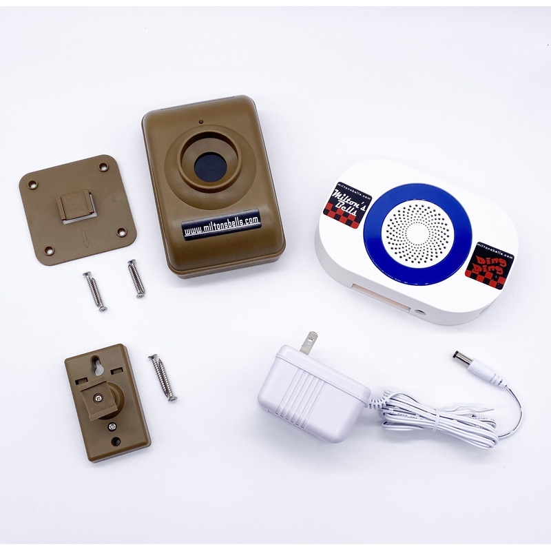 Milton’s Bells Long-Range Wireless Motion Detector Chime Kit  One Mile Coverage for Vehicle and Pedestrian Monitoring
