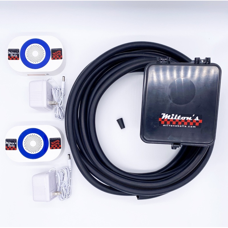 Dual Wireless Driveway Alarm Kit  2 Receiver Chimes, 1 Transmitter, Complete Vehicle Detection System