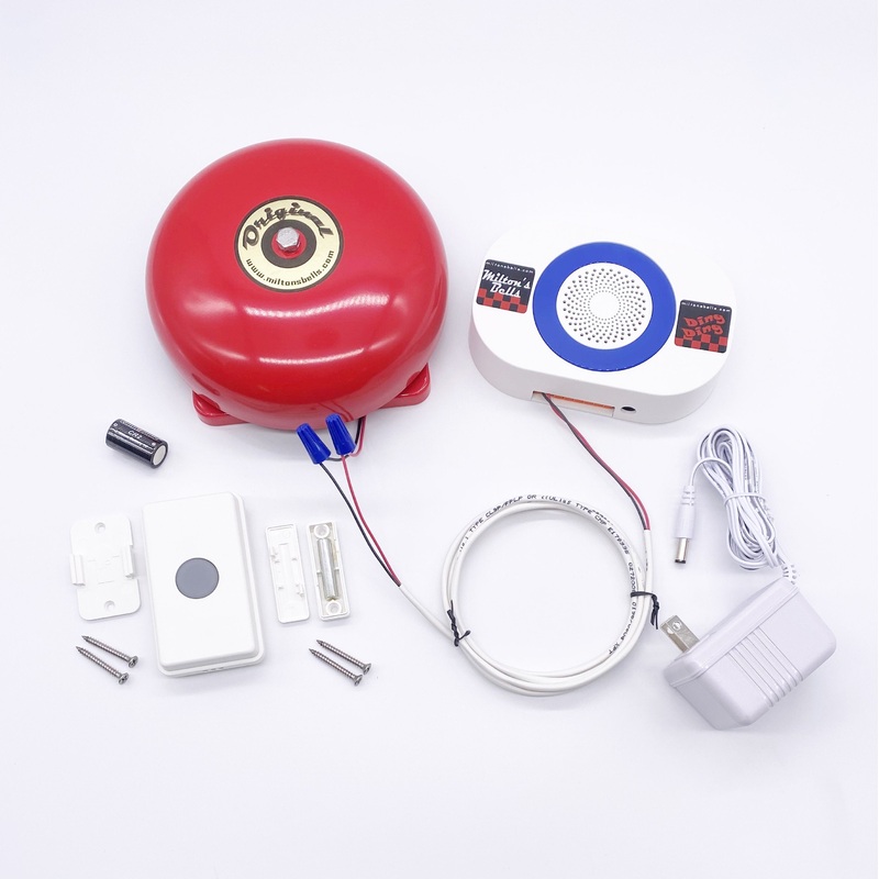 Warehouse Doorbell Kit  Wired Button with Long-Range Bell and Adjustable Volume for Commercial Spaces