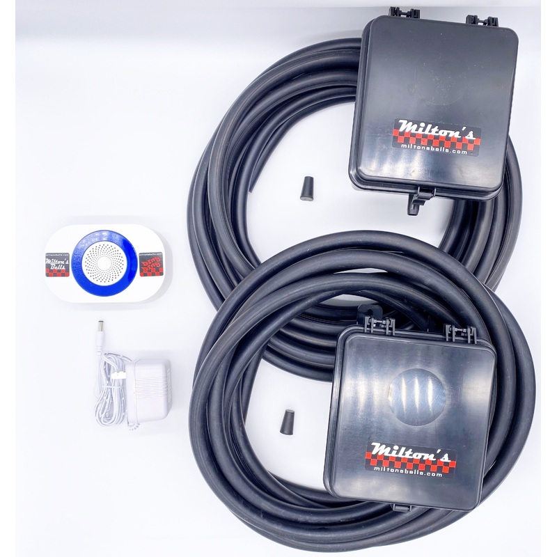Wireless Driveway Alarm Kit  Dual Entrance Monitoring with 2 Transmitters and Customizable Sound Alerts