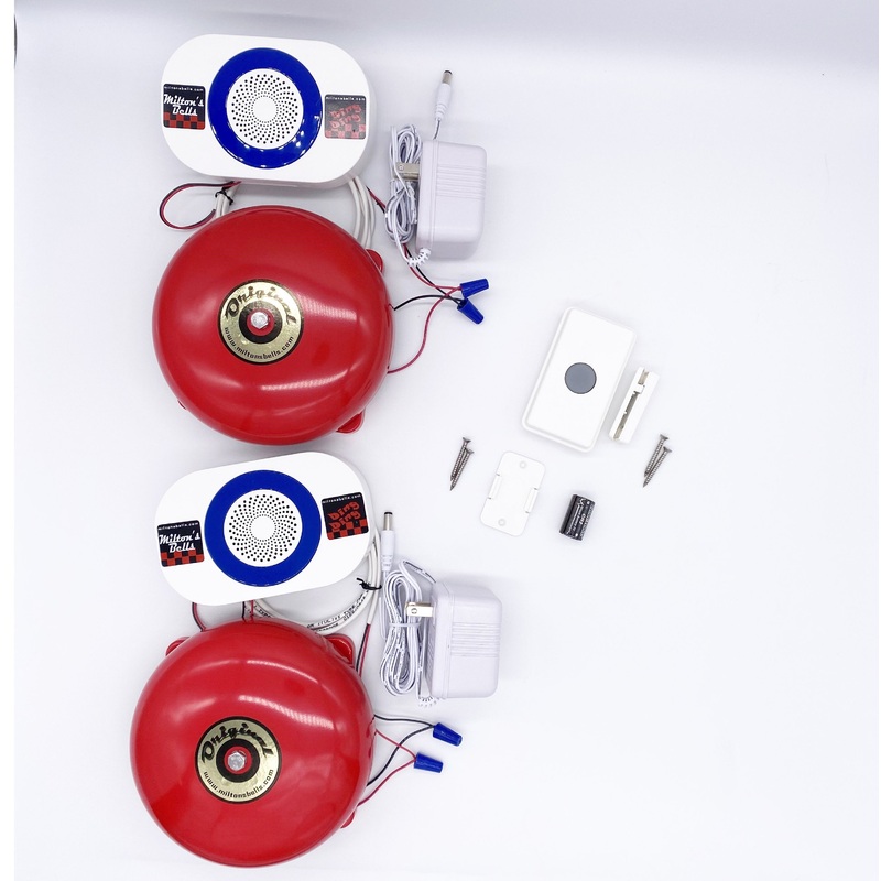Wireless Warehouse Doorbell Kit  Dual Chimes and Low-Voltage Bells with Long-Range Transmission for Commercial Spaces