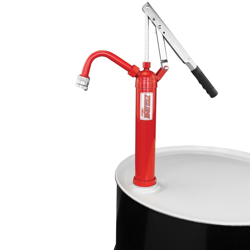 ZED-S1 – Hand Operated Lever Drum Pump, All Steel Body with Non-Drip Spout (1 Gallon Per 9 Strokes)