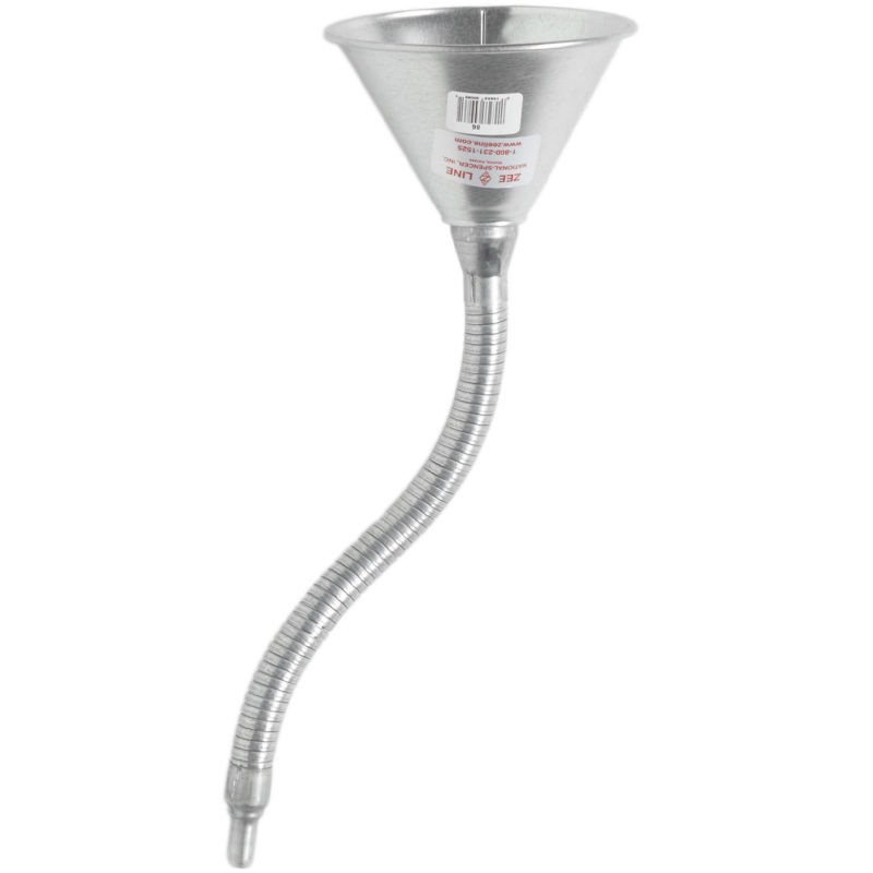 ZE86W – Funnel with Screen & 14 inch Flexible Metal Spout