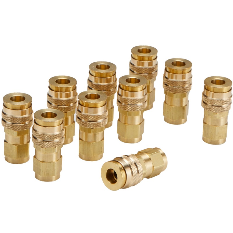 1/4 NPT AMT-Style Coupler|1/4″ FNPT|1/4″ MNPT|Single Retail Pack|Retail Pack of 10|Box of 50|Box of 10