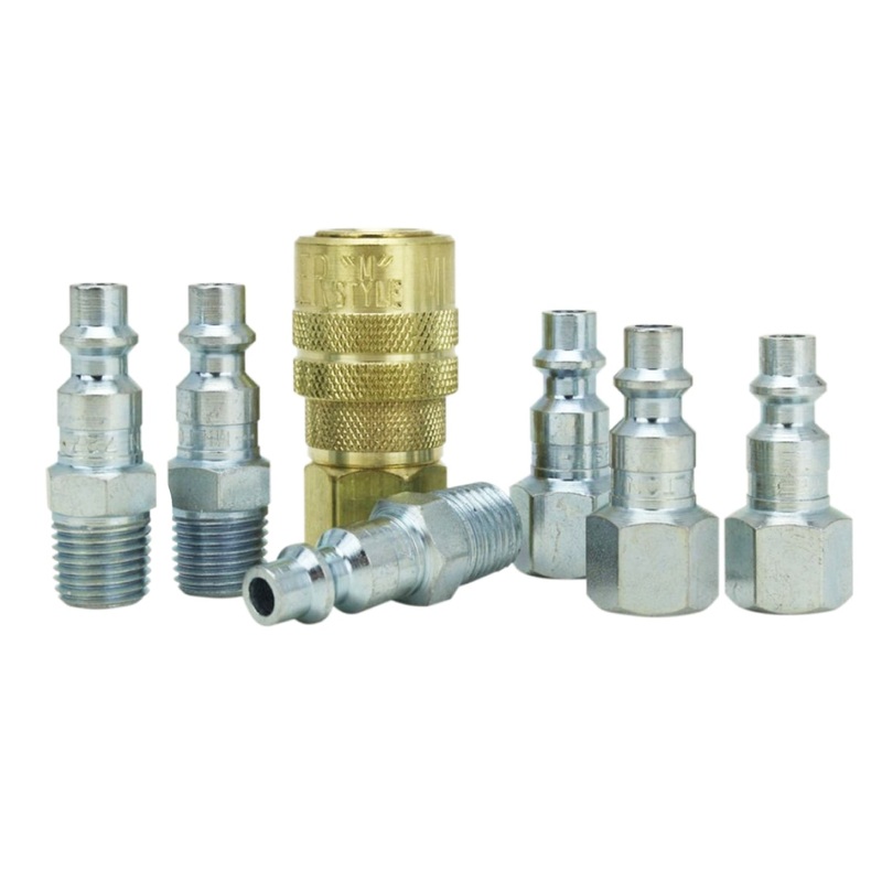1/4 NPT M-STYLE Coupler and Plug Kit (7-Piece)