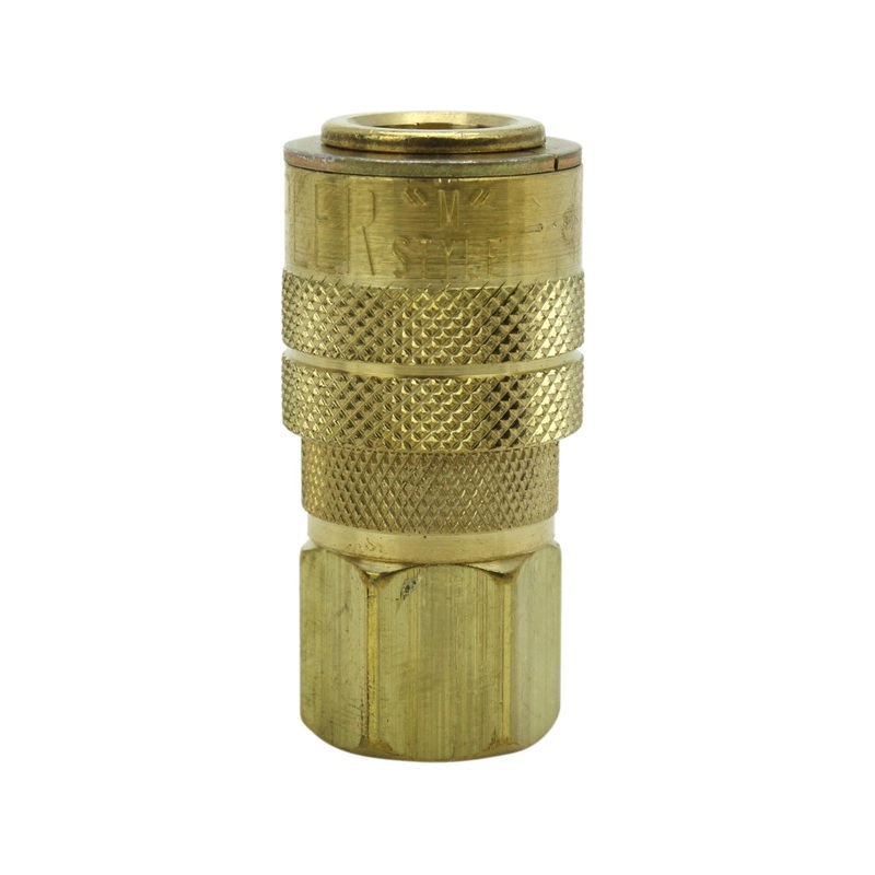 1/4 NPT M-STYLE Coupler with Drag Guard
