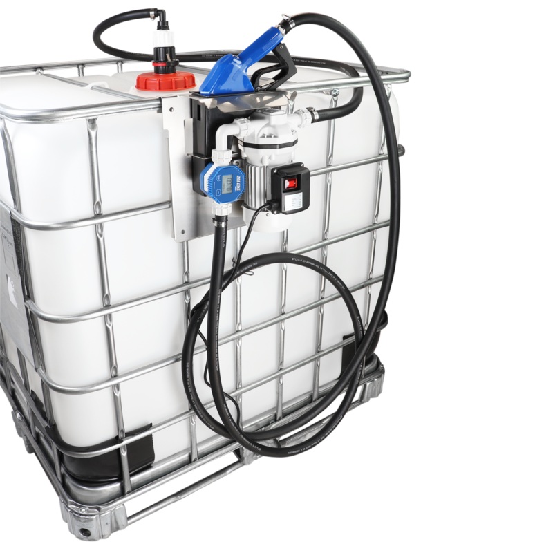 ZE9115-IBC1 – DEF Electric Pump Kit w/Stainless Steel Auto Shut-Off Nozzle and Meter