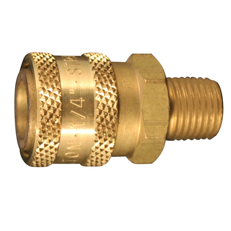 1/4 MNPT Straight Through Coupler