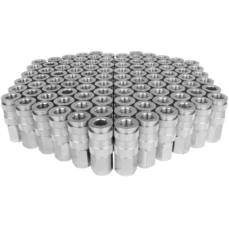 1/4 FNPT High Flow (V-Style) Quick-Connect Steel Coupler (Box of 100)