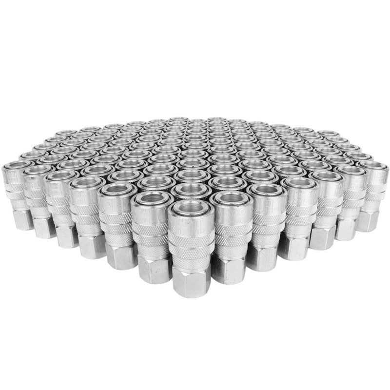 1/4 FNPT Quick-Connect Steel Coupler, Industrial Interchange (M-STYLE)(Box of 100)
