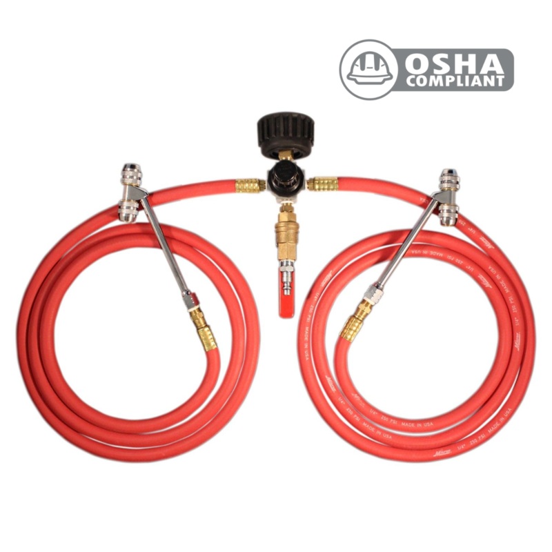 Dual Truck Tire Inflator Gauge & Regulator