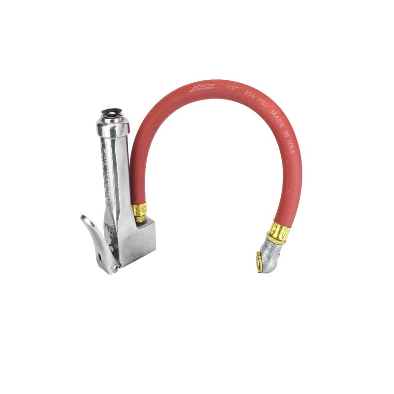 Bayonet Tire Inflator Gauge – Single Air Chuck Head 12 Hose – 10-120 PSI