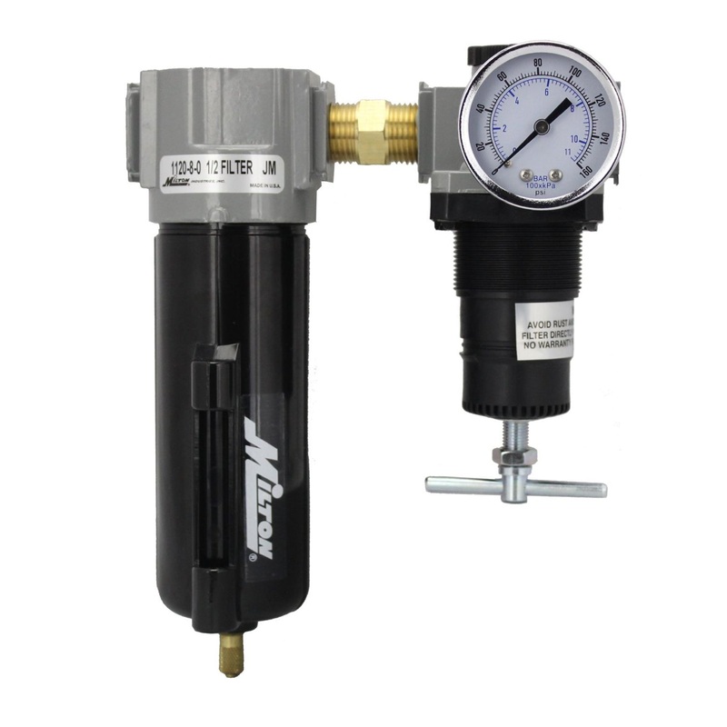 1/2 NPT Deluxe Metal FR Duo Air Filter Regulator