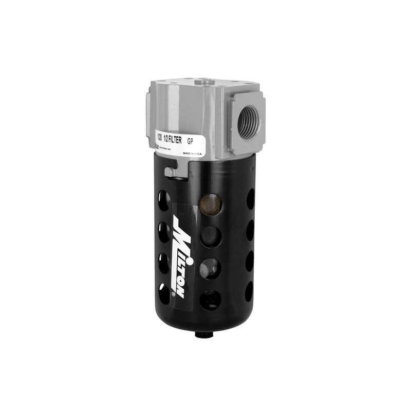 1/2 NPT Polycarbonate Micro Filter with Automatic Overnight Drain – 150 PSI