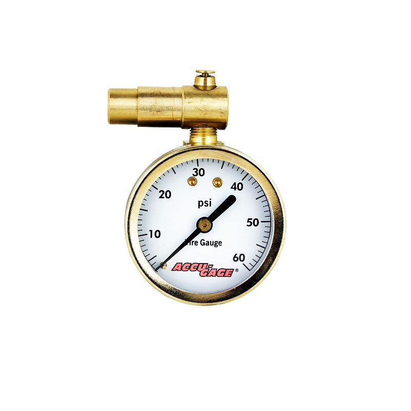 ACCU-GAGE by Milton Presta Valve Bike Tire Pressure Gauge with Bleeder Valve, for 0-60 PSI – ANSI Certified