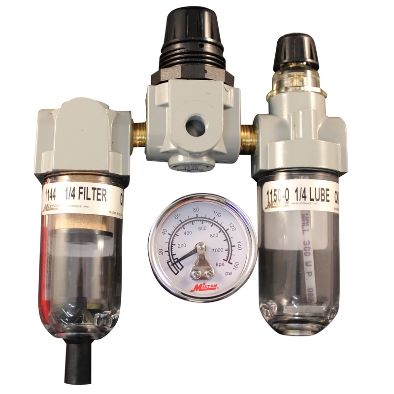 1/4 NPT Deluxe FRL Trio