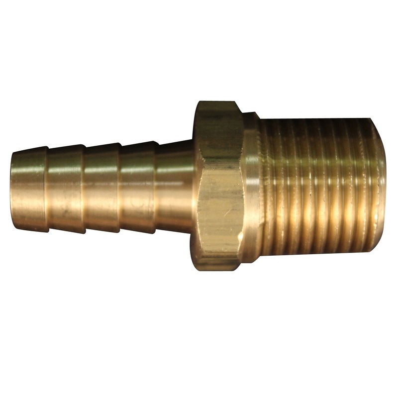 3/8 MNPT 1/2 ID Hose End Fitting (Box of 5)