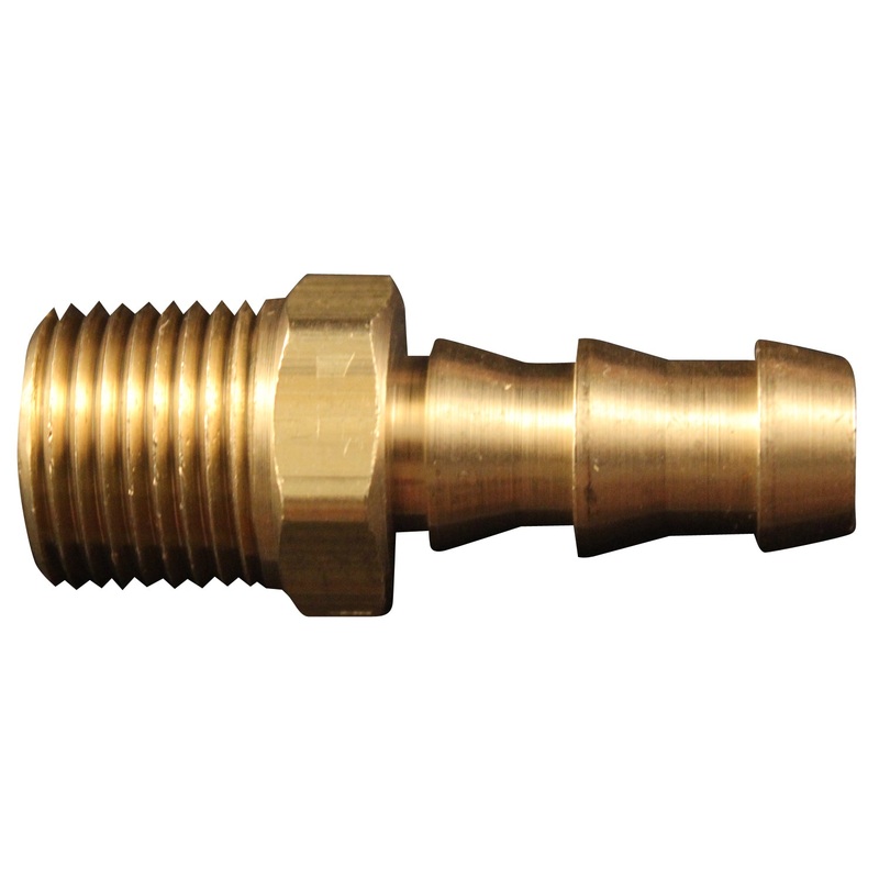 3/8 MNPT 3/8 ID Push-on and Lock Fitting (Box of 10)