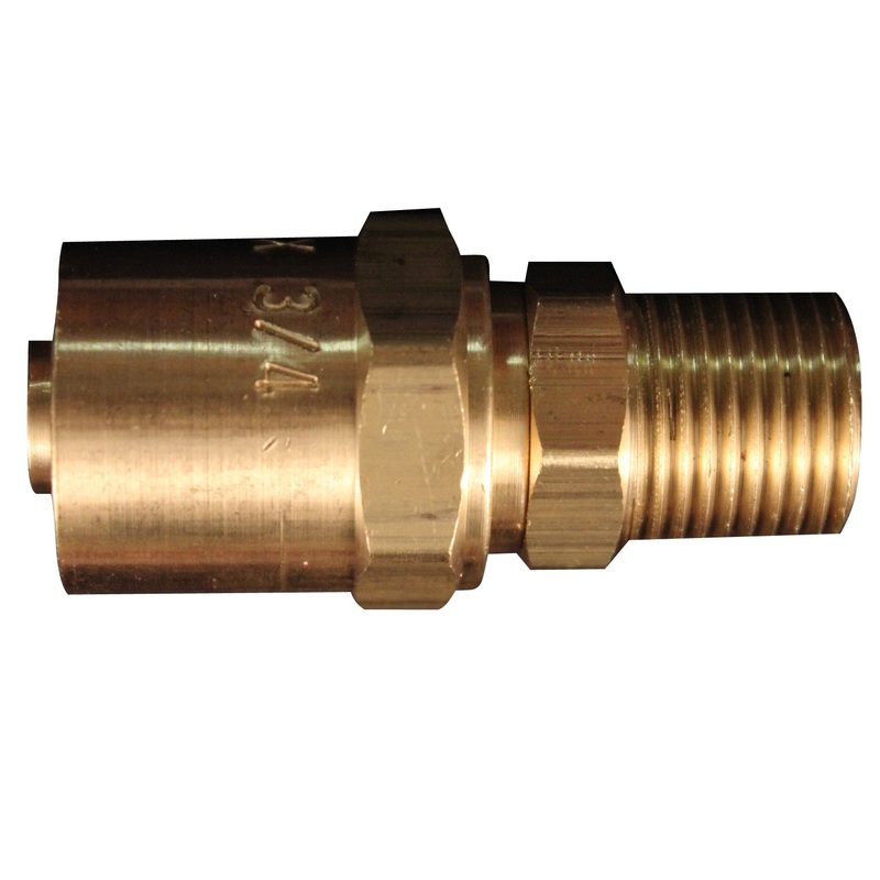 3/8 MNPT Reusable Hose End Fittings (Box of 5)