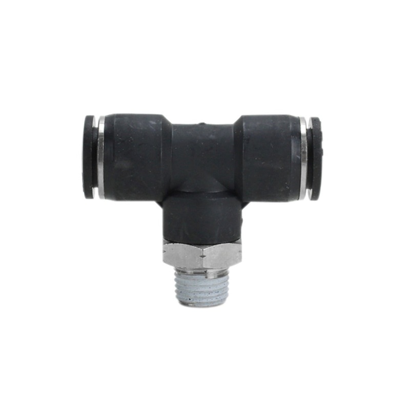 1/4 MNPT 1/2 OD Push-to-Connect Swivel Branch Tee (Box of 5)