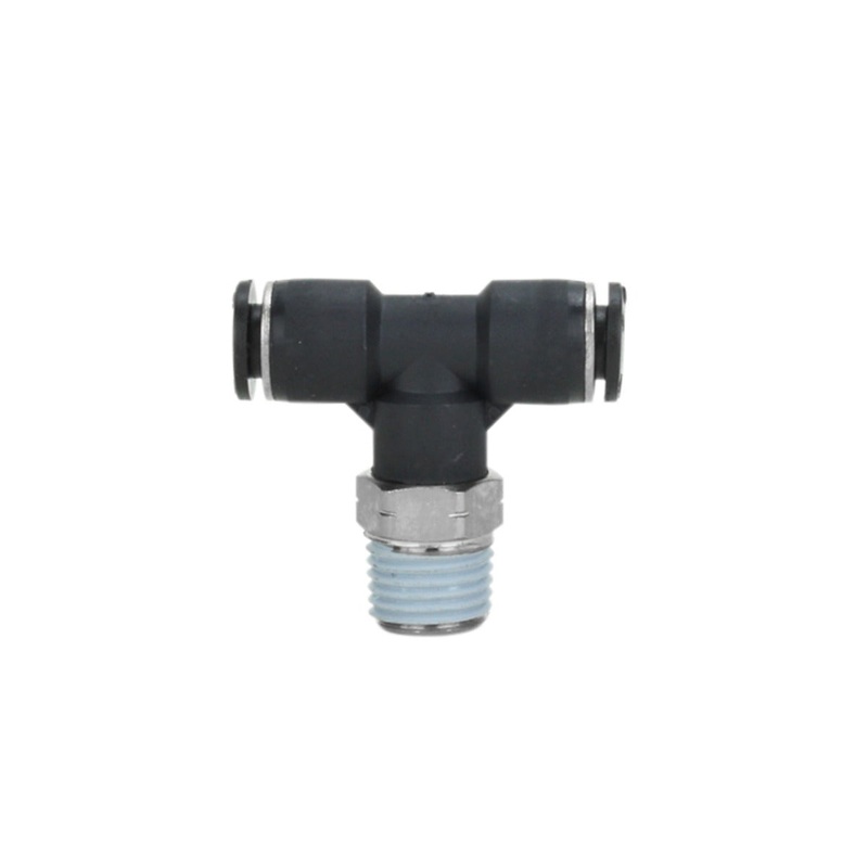 1/4 MNPT 1/4 OD Push-to-Connect Swivel Branch Tee (Box of 10)