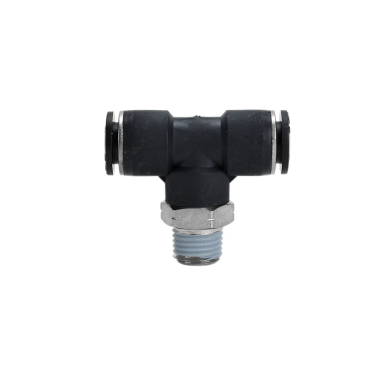 1/4 MNPT 3/8 OD Push-to-Connect Swivel Branch Tee (Box of 10)