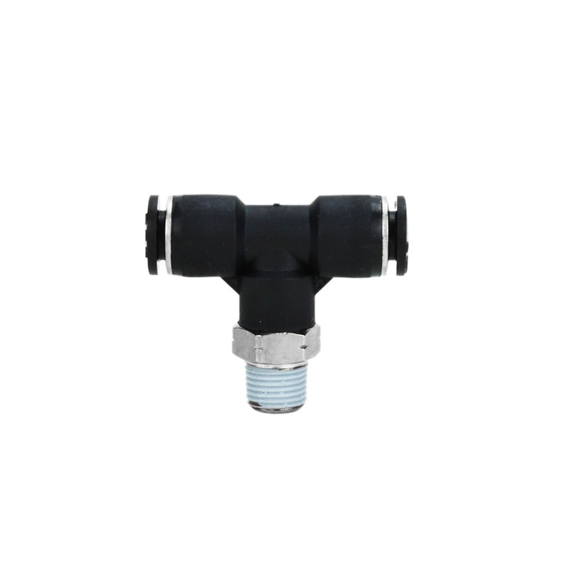 1/8 MNPT 1/4 OD Push-to-Connect Swivel Branch Tee (Box of 10)
