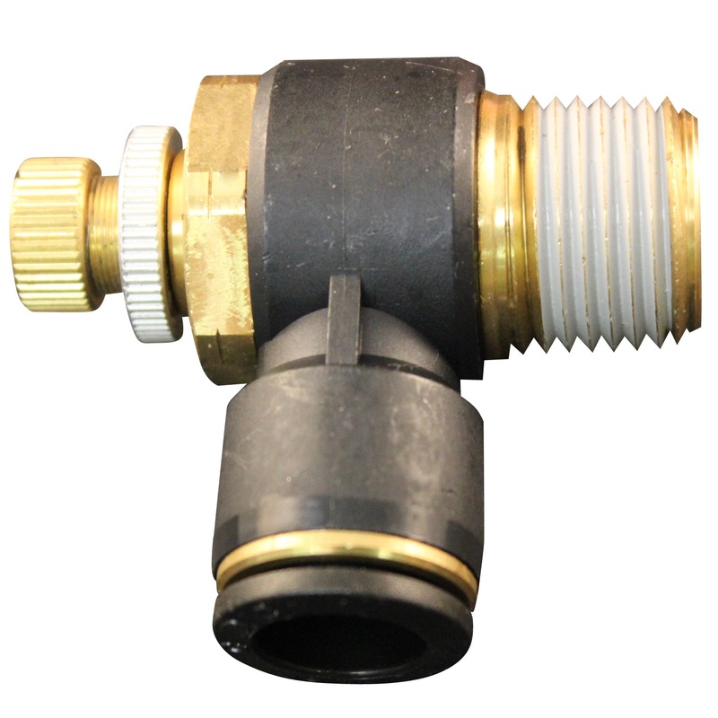 1/2 MNPT 1/2 OD Push-to-Connect Meter Out Flow Control (Box of 5)