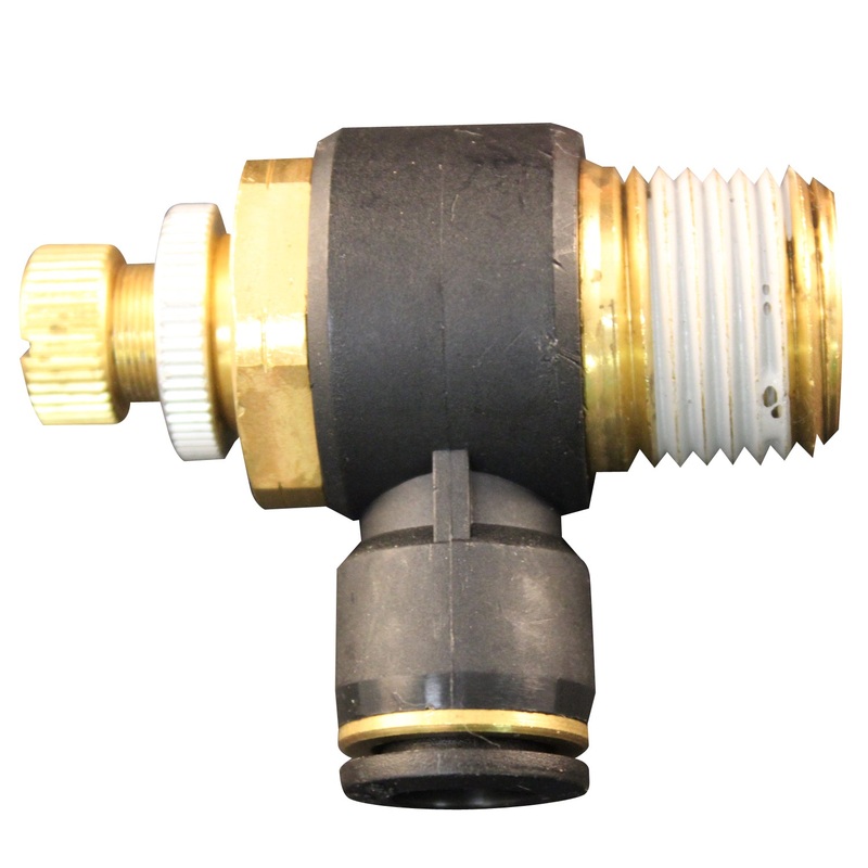 1/2 MNPT 3/8 OD Push-to-Connect Meter Out Flow Control (Box of 5)