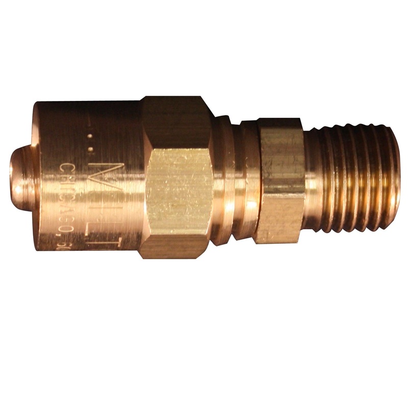 1/4 MNPT 1/2 OD Reusable Hose End Fitting (Box of 10)