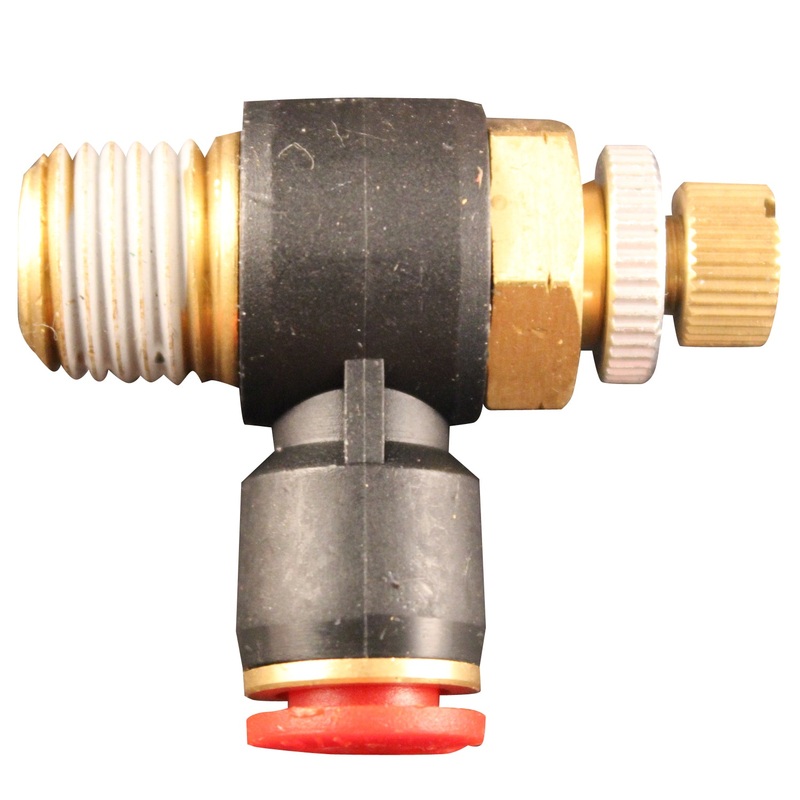 1/4 MNPT 1/4 OD Push-to-Connect Meter In Flow Control (Box of 5)