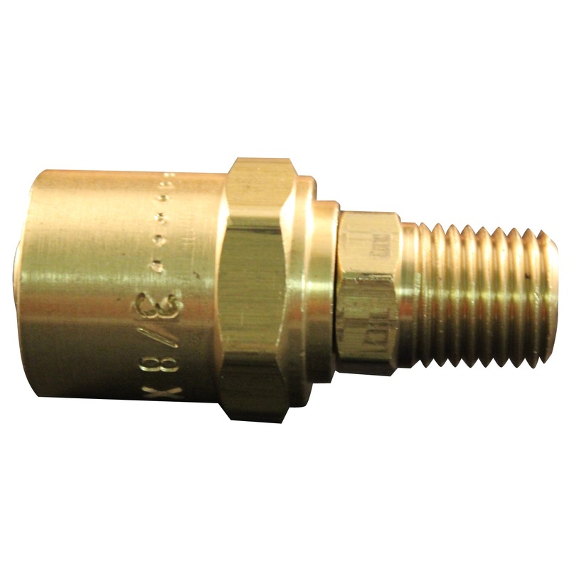 1/4 MNPT 11/16 OD Reusable Hose End Fitting (Box of 10)