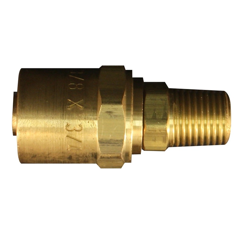 1/4 MNPT 3/4 OD Reusable Hose End Fitting (Single Retail Pack)
