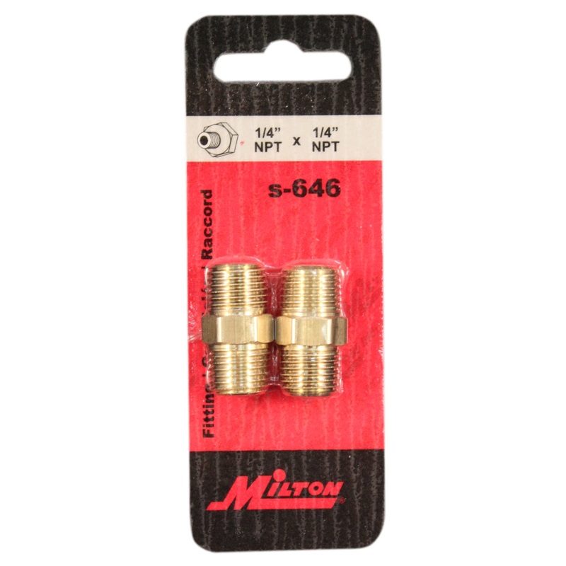 1/4 MNPT Hex Nipple (Single Retail Pack)